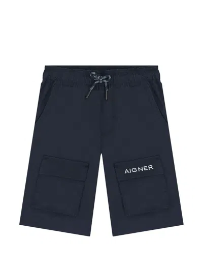 Aigner Kids' Pocket Drawstring Shorts In Multi
