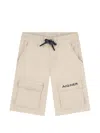 Aigner Pocket Drawstring Shorts In Neutral