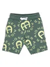 Aigner Printed Bermuda Shorts In Green