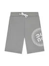 Aigner Printed Jersey Track Shorts In Grey