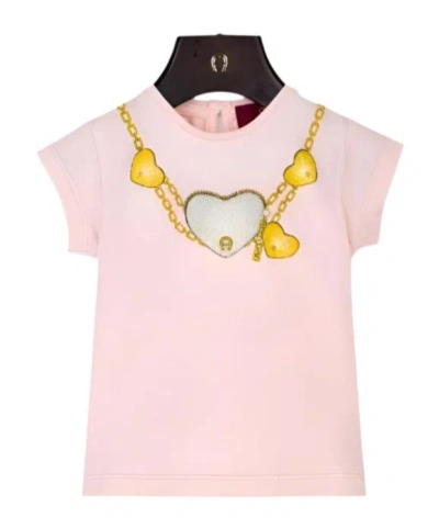 Aigner Printed T-shirt In Pink