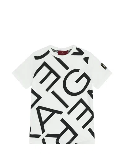 Aigner Kids' Printed T-shirt In White
