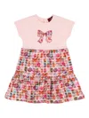 Aigner Ribbon-embellished Tiered Dress In Pink