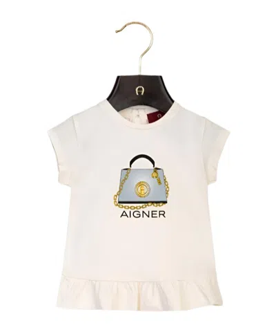 Aigner Round-neck Dress In White