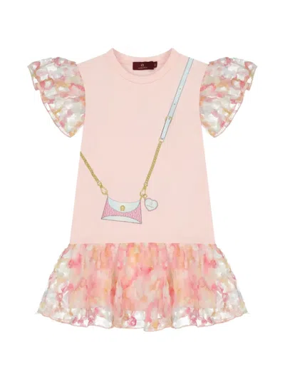 Aigner Kids' Ruffled Dress In Pink