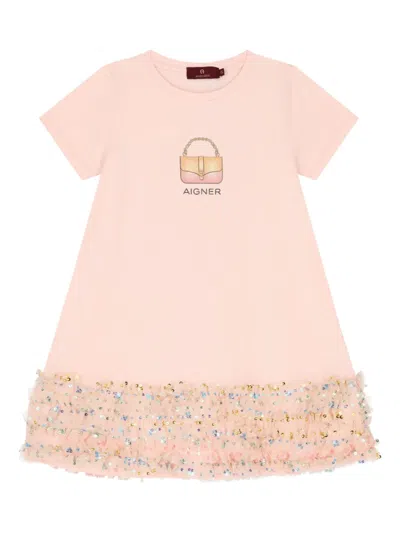 Aigner Kids' Sequin-detailing Dress