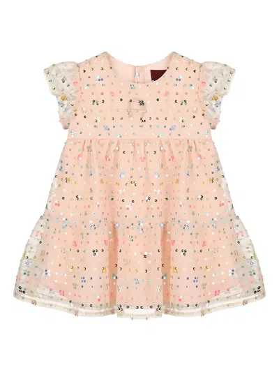 Aigner Babies' Sequin Embellished Dress In Pink