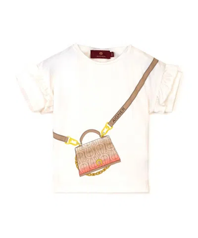 Aigner Short-sleeved Shirt In White