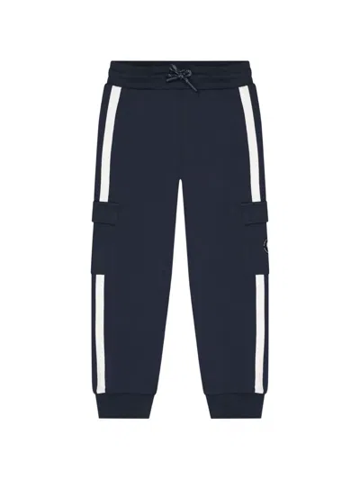 Aigner Kids' Side-stripe Track Pants In Blue