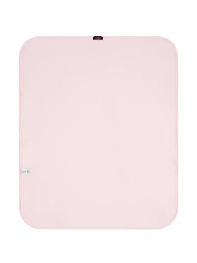 Aigner Teddy-bear-logo Blanket In Pink