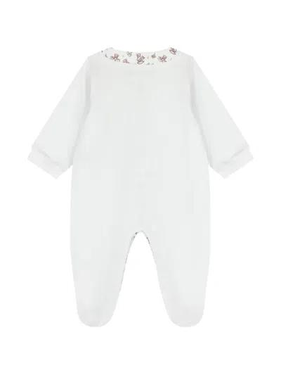 Aigner Teddy Bear Print Babygrow In Blue