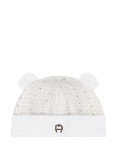 Aigner Babies' Teddy Bear-print Beanie