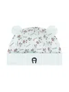 Aigner Teddy-bear Print Beanie In Blue