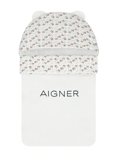 Aigner Teddy Bear-print Nest In Blue