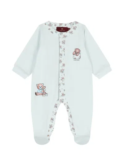 Aigner Babies' Teddy-print Pyjama In Gray