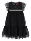 Aigner Tulle Ruffled Dress In Blue