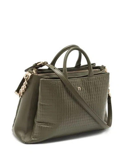 Pre-owned Aigner Vintage 1170282 Green