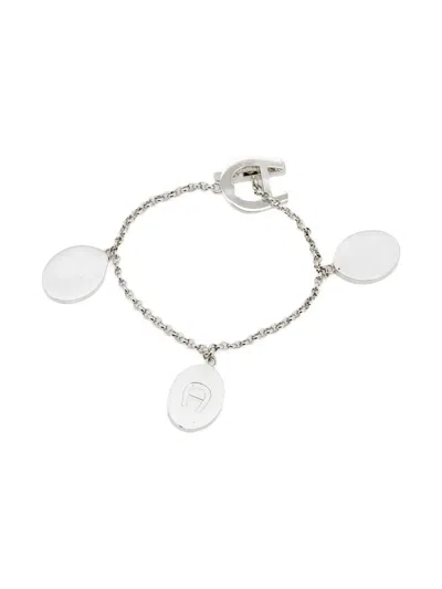 Pre-owned Aigner Vintage 2024 Oval-charm Bracelet