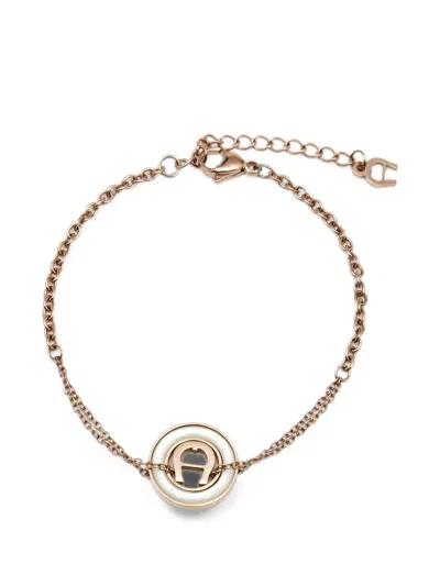 Pre-owned Aigner Vintage Bella Composite Bracelet In Pink