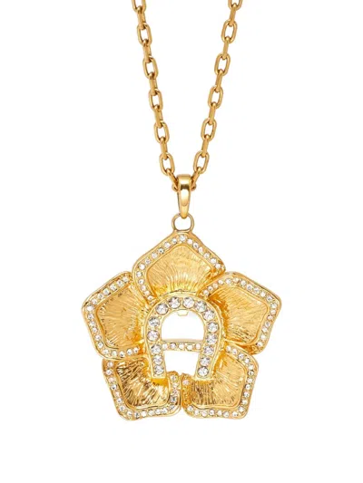 Pre-owned Aigner Vintage Crystal-embellished Necklace