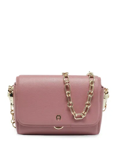 Pre-owned Aigner Vintage Grazia Cross Body Bag In Pink