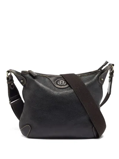 Pre-owned Aigner Vintage Leather Shoulder Bag