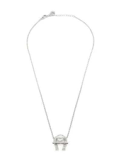 Pre-owned Aigner Vintage Logo-pendant Necklace