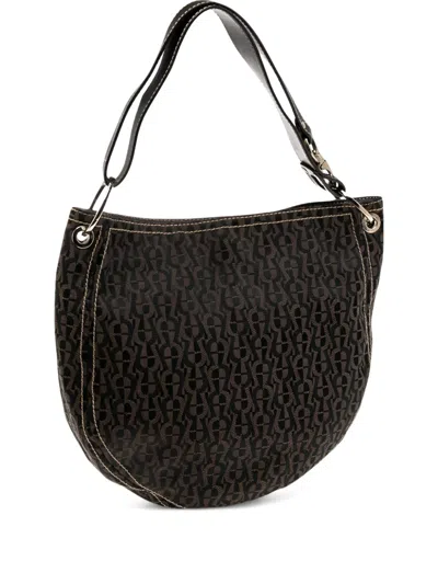 Pre-owned Aigner Vintage Monogram-pattern Shoulder Bag