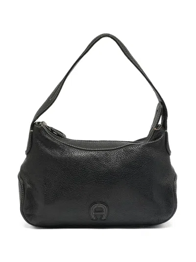 Pre-owned Aigner Vintage Nappa Leather Shoulder Bag