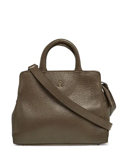 Pre-owned Aigner Vintage  Cybill Textured-leather Tote Bag