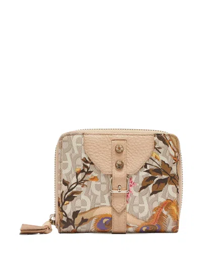 Pre-owned Aigner Vintage  Floral-print Wallet