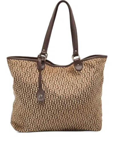 Pre-owned Aigner Vintage  Leather Shoulder Bag