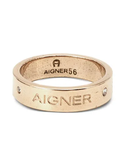 Pre-owned Aigner Vintage  Logo-engraved Ring