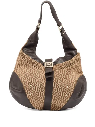 Pre-owned Aigner Vintage  Monogram-pattern Shoulder Bag