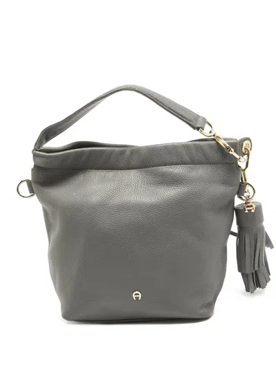 Pre-owned Aigner Vintage  Tassel-detail Leather Tote Bag