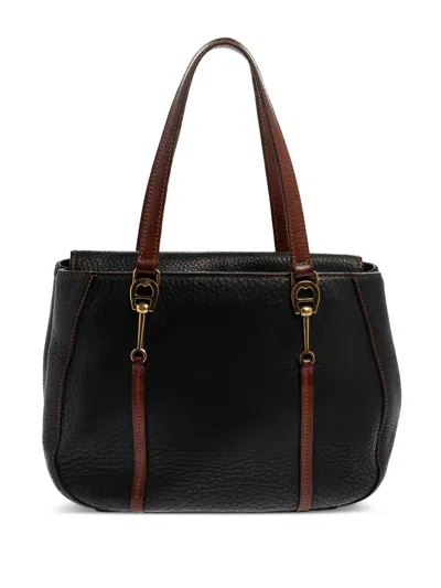 Pre-owned Aigner Vintage Textured Leather Shoulder Bag
