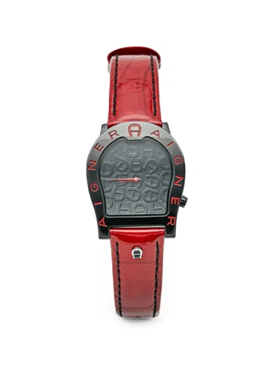 Pre-owned Aigner Vintage Verona Nuovo 33mm Watch In Gray