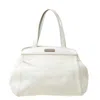 Aigner White Leather Satchels In White