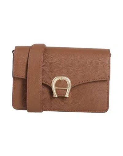 Aigner Woman Cross-body Bag Brown Size - Leather
