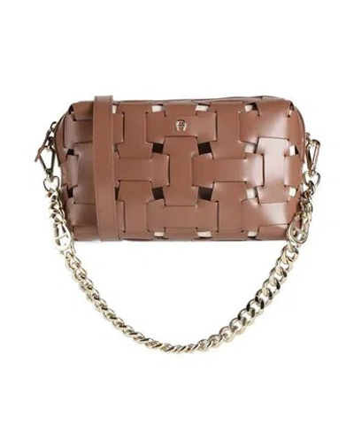 Aigner Woman Cross-body Bag Light Brown Size - Leather In Beige