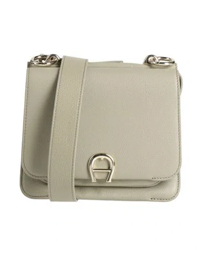 Aigner Woman Cross-body Bag Sage Green Size - Leather