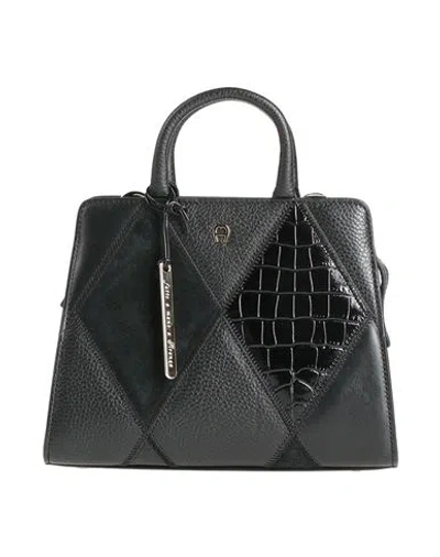 Aigner Woman Handbag Black Size - Leather