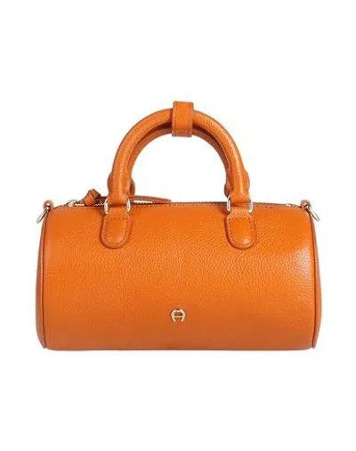 Aigner Woman Handbag Orange Size - Leather