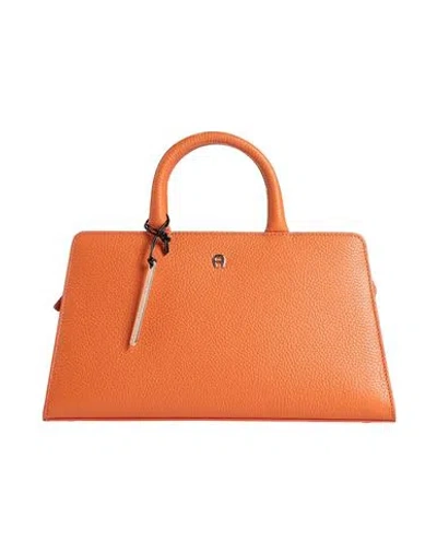 Aigner Woman Handbag Orange Size - Leather
