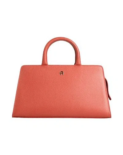 Aigner Woman Handbag Rust Size - Leather In Red