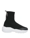 Aigner Woman Sneakers Black Size 8 Textile Fibers In Black