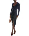 Aiifos Corinne Midi Dress In Blue