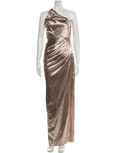Pre-owned Aiifos One-shoulder Long Dress In Multi