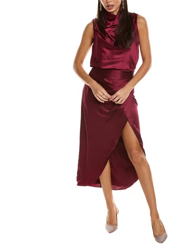 Aiifos Orla Silk Skirt In Purple