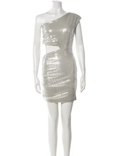 Pre-owned Aiifos Patterned Mini Dress In Multi